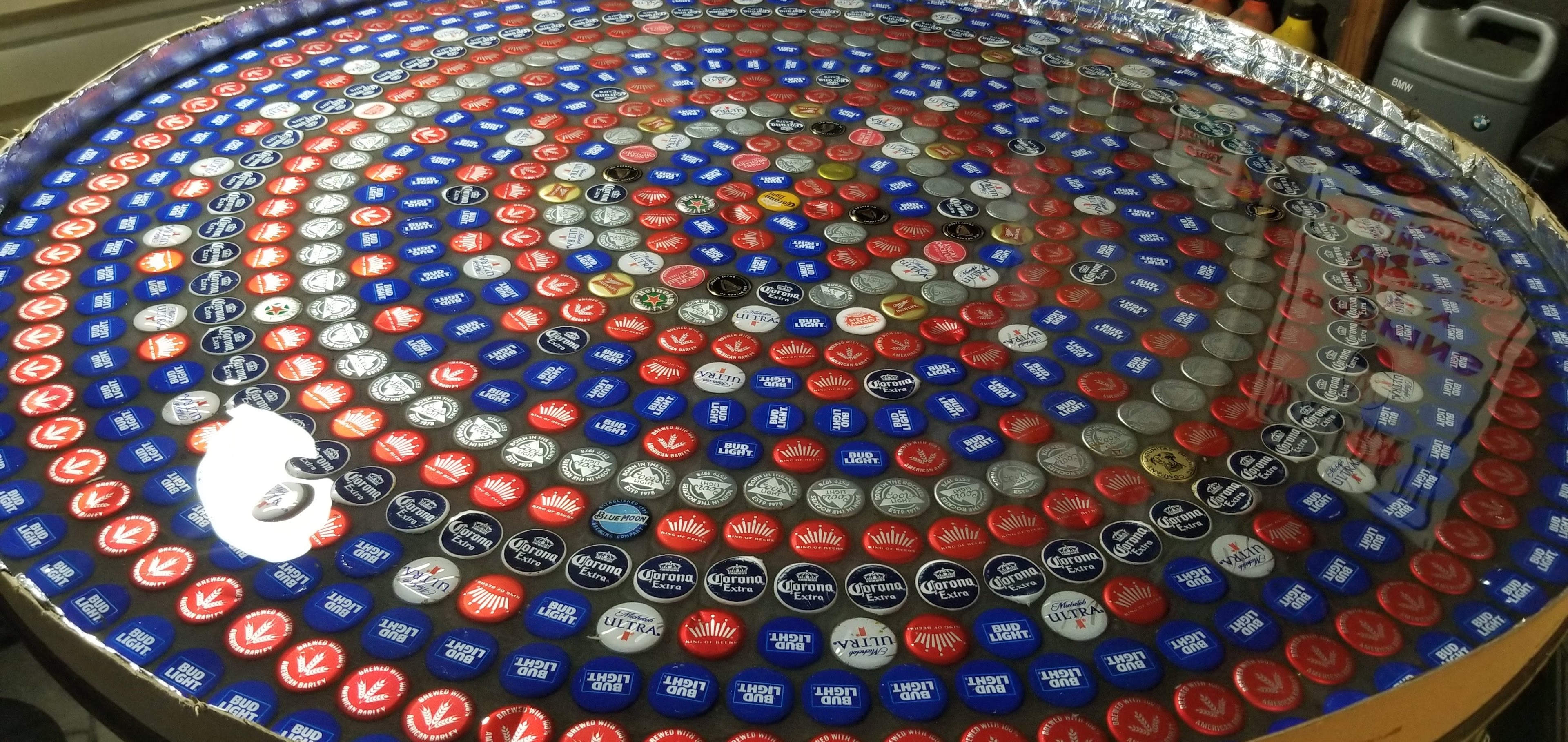 Bottle cap table