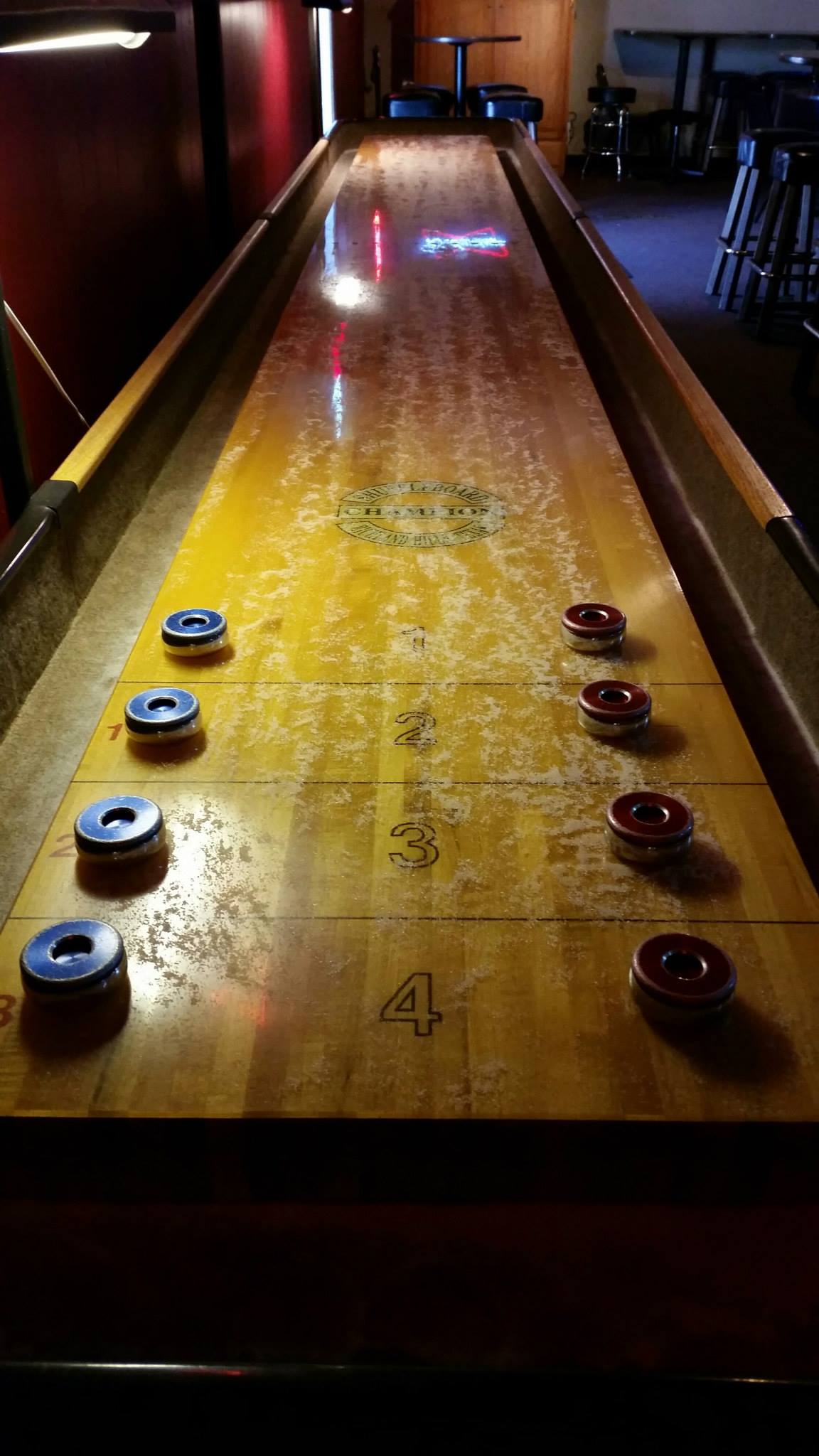 Shuffleboard at Cheers